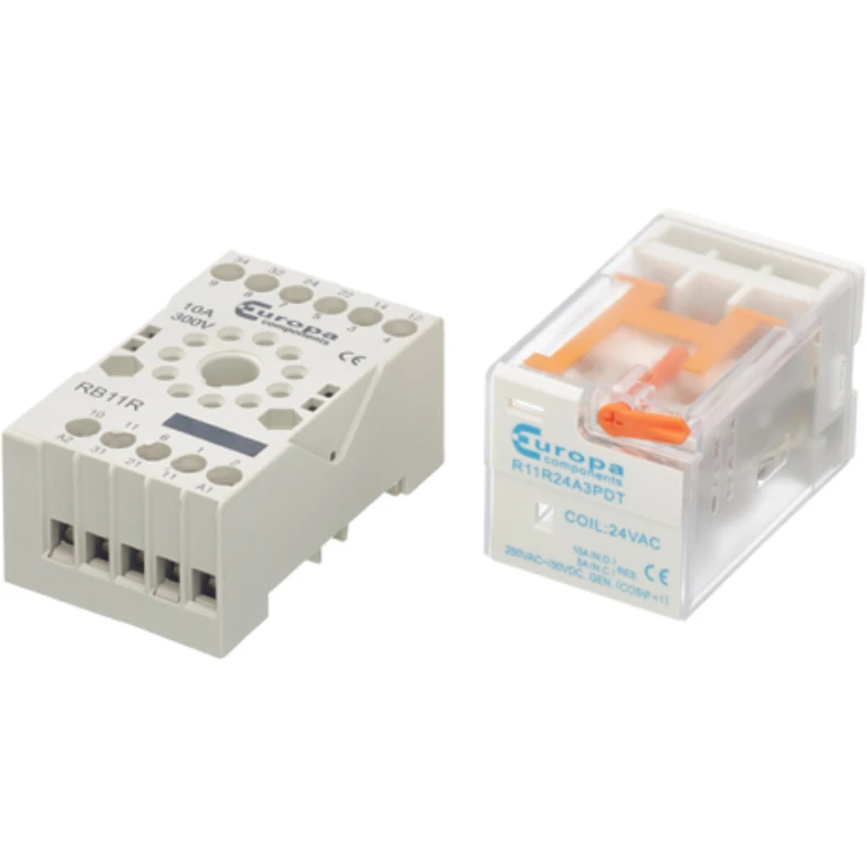 Europa 3PCO 10A 24V DC 11 Pin Octal Relay