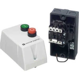 Europa Starter Motor Dol 2 Button Enclosure 25A 11Kw 415V Plastic No Overload