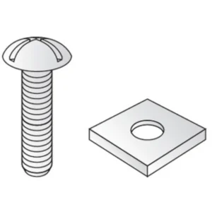 Unistrut Nut&Bolt Roofing M6X16mm Electro-Zinc Plated