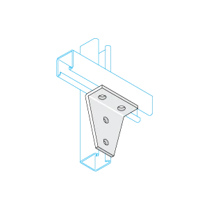 Unistrut Bracket 90° 4 Hole 104X90X41mm Hdg
