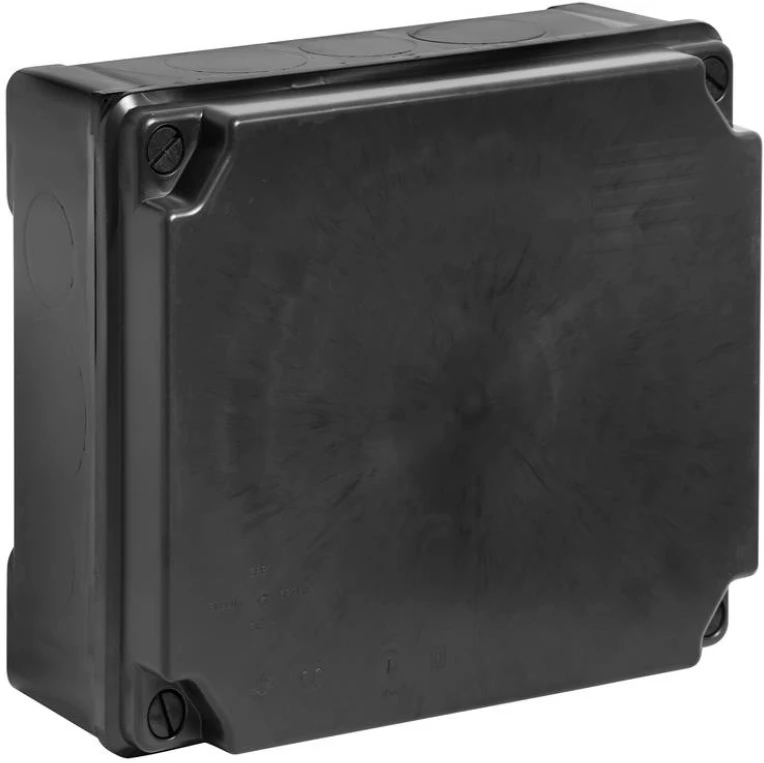 Wiska Junction Box Wib 5 Smooth Sided Enclosure 320X250X135mm Black IP65