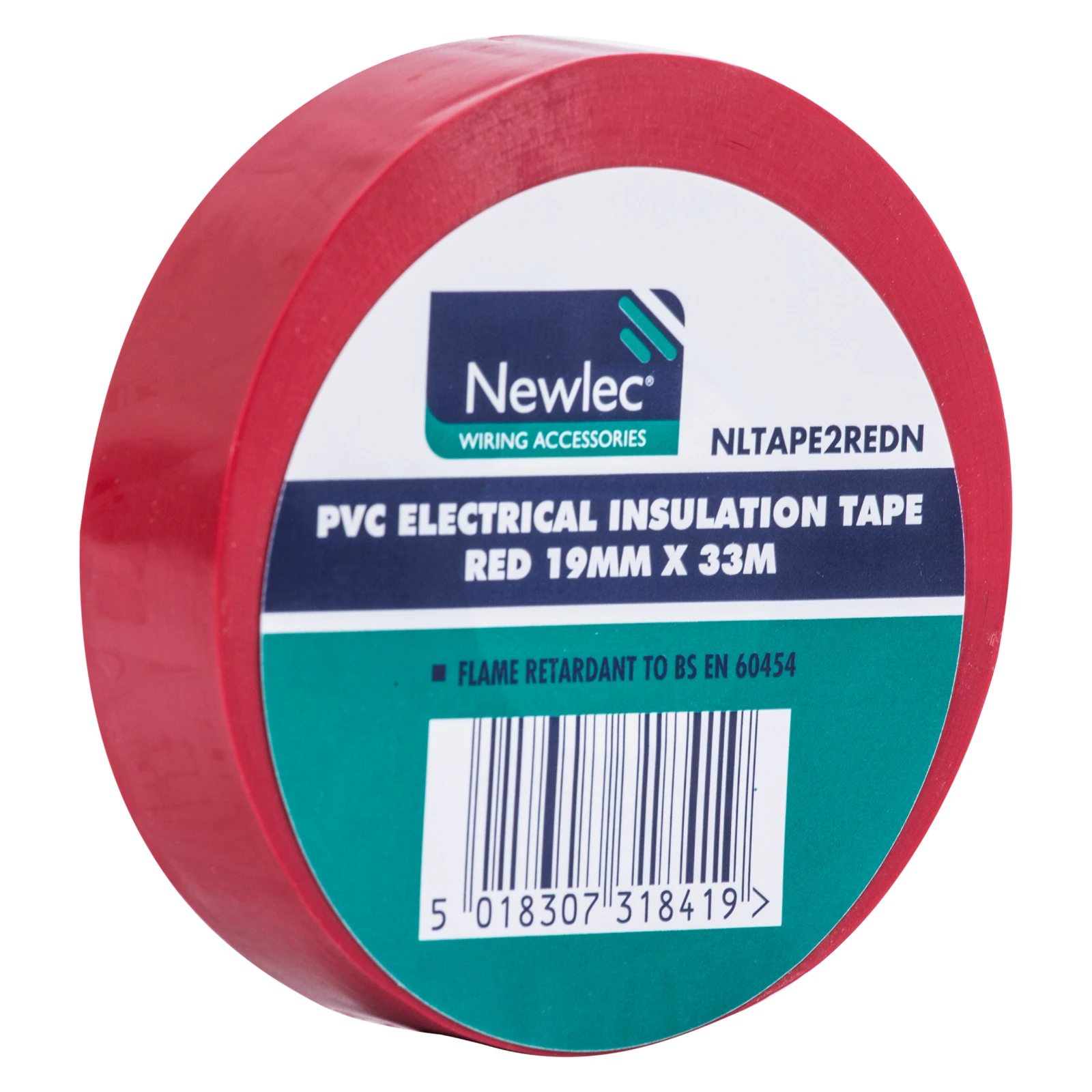 Newlec Red PVC Insulation Tape Flame Retardant 19mm x 33m - Image 3