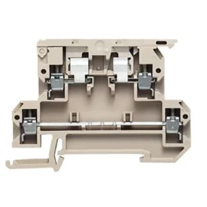 Weidmuller W-Series 4mm² 2-Tier Fuse Terminal Block 6.3A 500V 26-12AWG Dark Beige