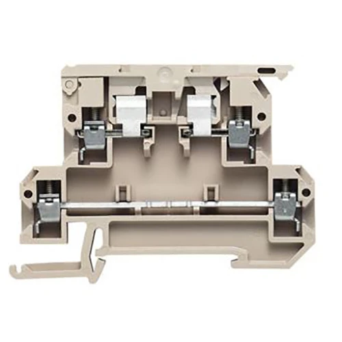 Weidmuller W-Series 4mm² 2-Tier Fuse Terminal Block 6.3A 500V 26-12AWG Dark Beige - Image 2