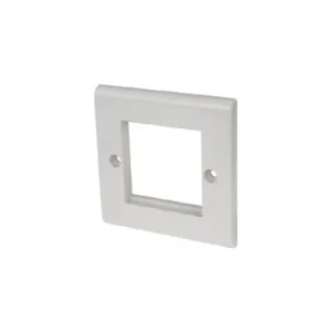 Deta Data Plate 1 Gang 2 Module White Moulded