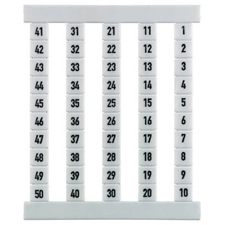 Weidmuller Terminal Marker Polyamide 66 50g 5 x 5mm White