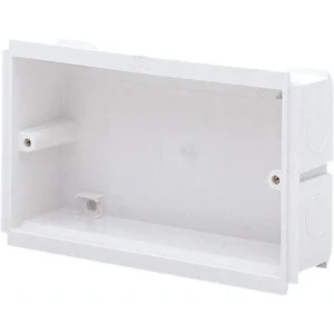 MK Electric Outlet Box 2 Gang 25mm PVC-U White