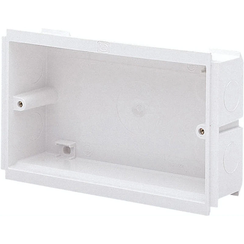 MK Electric Outlet Box 2 Gang 25mm PVC-U White - Image 2