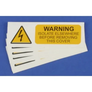 Industrial Signs Ind Signs Isol E/Where Label Pk10