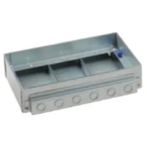 Legrand Box Floor 3Compartment Screed 75-90mm 25mm Conduit Entries