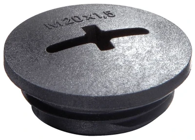 Wiska Stop End Evsg 25 M25 Polyamide Black IP56 - Image 2