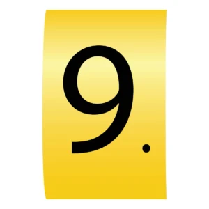 Cablecraft Number 9 Black On Yellow K-Type Cable Marker On Reels 4.2-7.0mm Dia