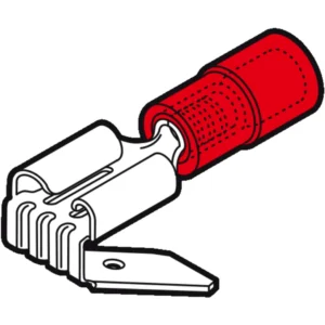 Cembre 0.25mm²-1.5mm² Reinforced Polyamide Pa6.6 Insulated Bullet Connector Red