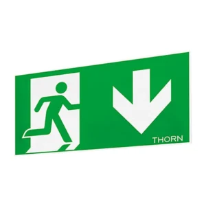 Thorn Voyager Emergency Exit Legend for Voyager Sigma Luminaires ISO Down Self Adhesive