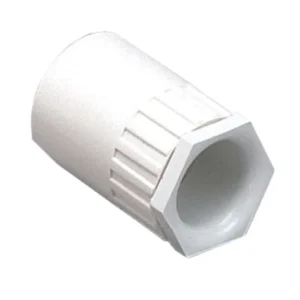 MK Electric Adapt Female Thread 25mm White PVC-U Plain Push-In Male Bush [Pack=10]
