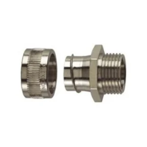 Flexicon Gland Fixed External Thread 20mm Nickel Plated Brass