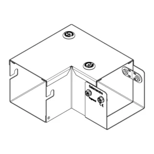 Legrand Bend 90° 1 Comp Top Lid 225X225mm Steel Pre-Galvanised Square IP4X