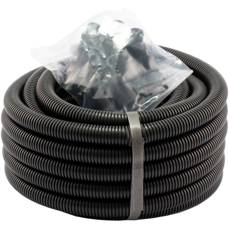 SWA Conduit Flexible Economy 10M Pack 20mm Polypropylene Black