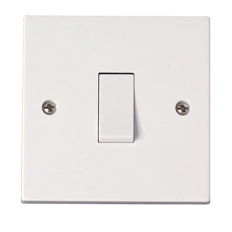 Click Plate Switch 1 Gang 2 Way 10A White - Image 2