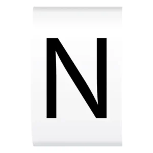 Newlec Cable Marker Refill Pack 'N' up to 6.0mm Black on White