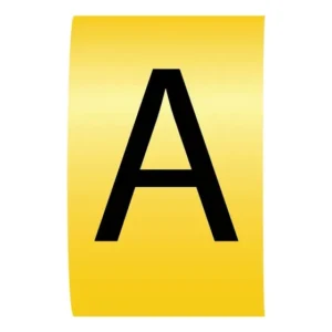 Newlec Cable Marker Refill Pack K Type 'A' up to 6.0mm Black on Yellow