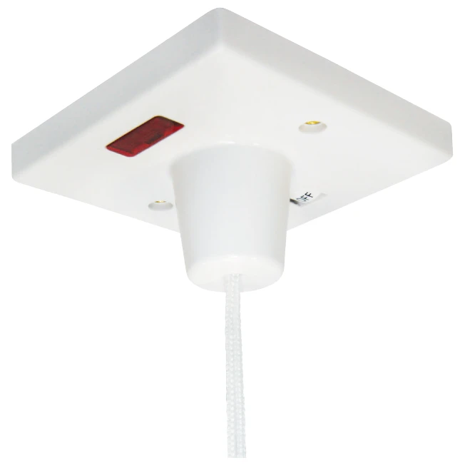Newlec 45A Double Pole Isolator Ceiling Pull Switch Neon