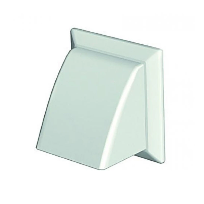 National Ventilation 100mm Wall Outlet Cowled Complete With Damper-Round Spigot - Image 2