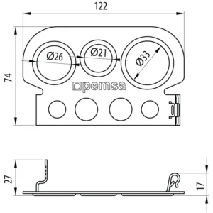 Pemsa Conduit Gland Bracket