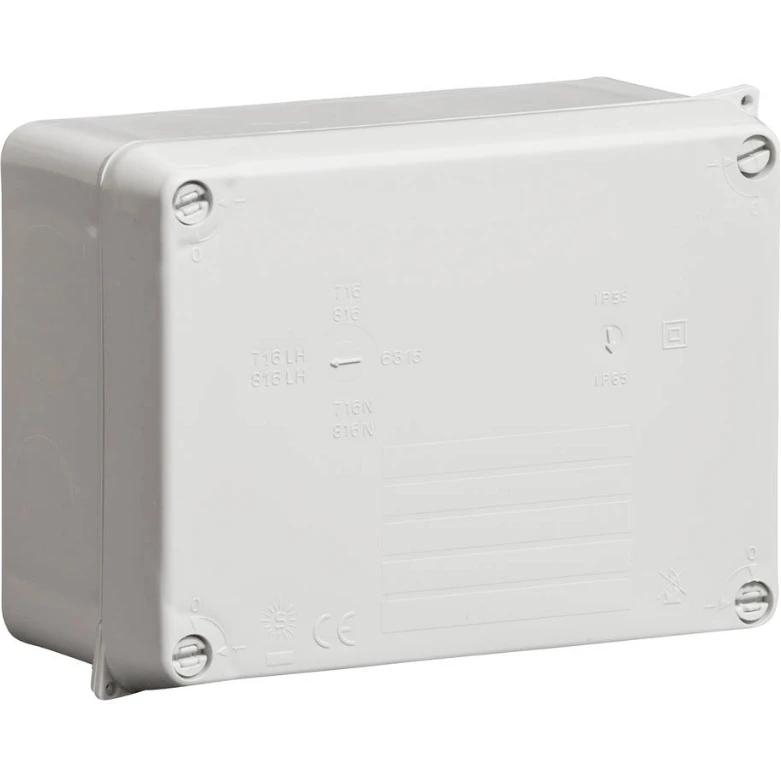 Wiska Junction Box Wib 2 Smooth Sided Enclosure 160X120X70mm Grey IP65