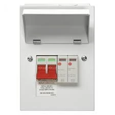 Wylex Metal Consumer Unit Enclosure with 100A DP Supply Isolator and Type 2 SPD