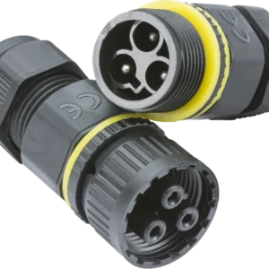 Knightsbridge MLA IP68 16A Plug and Socket Cable Connector (3-Pole)