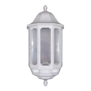 ASD Lantern Half PIR IP44 60W 110° White