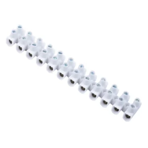 Newlec Connector Strip Snap Off Screw Terminal 12 Way 5A White