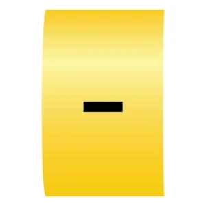 Cablecraft - Minus Sign Black On Yellow K-Type Cable Marker On Reels 4.2-7.0mm Dia