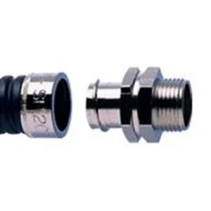 Adaptaflex Connector Type B Swivel Male IP54 M20 Brass Nickel Plated IP54