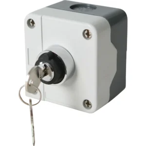 Newlec Keyswitch Push Button Enclosed Station 2 Position IP65 Grey