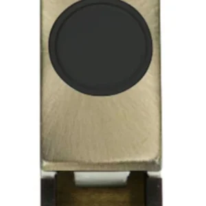 Click Scolmore Connection Unit Ingot Flex Outlet 20A Antique Brass Black Insert