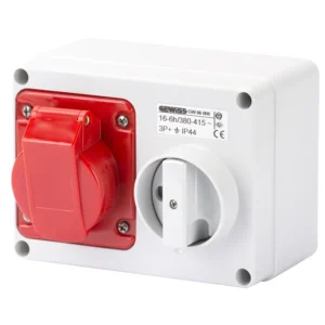 Gewiss Socket Horizontal Interlocked 3P+E 16A 380V