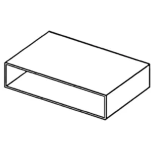 Manrose Connector Flat Channel 204X60mm