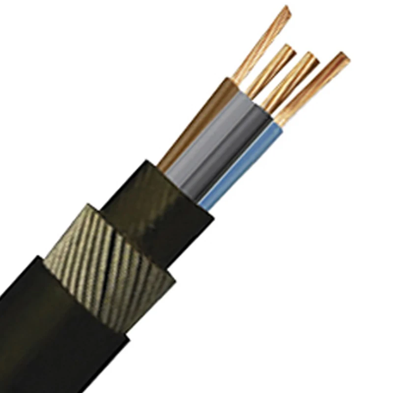Newlec NL6944LSH 2.5mm² Black XLPE/SWA/Basec Armoured Cable 4-Core 1m - Image 2