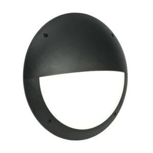 Saxby Bulkhead External Eyelid Wall Cw LED 12W 300mm Matt Black IP44
