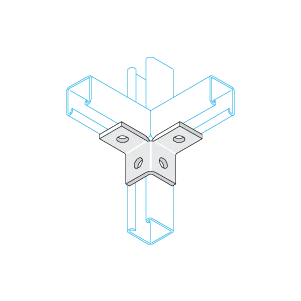 Unistrut Bracket Wing 4 Hole 40X50X50mm Hdg