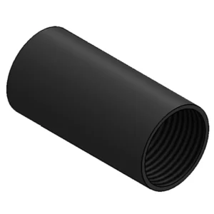 Metpro Steel Solid Coupler 20mm Black Enamel