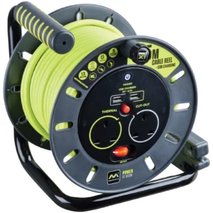Masterplug 25m Open Reel With USB Charging