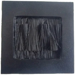 Hamilton Front Plate Cable Tidy 50X50mm Black Black Insert