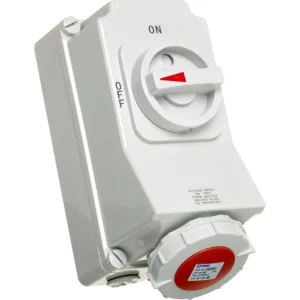 Europa Socket Switched Interlock 5Pole IP67 32A 400V