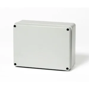 Newlec Enclosure Weatherproof RAL7035 110 x 110 x 60mm IP56 Light Grey Moulded