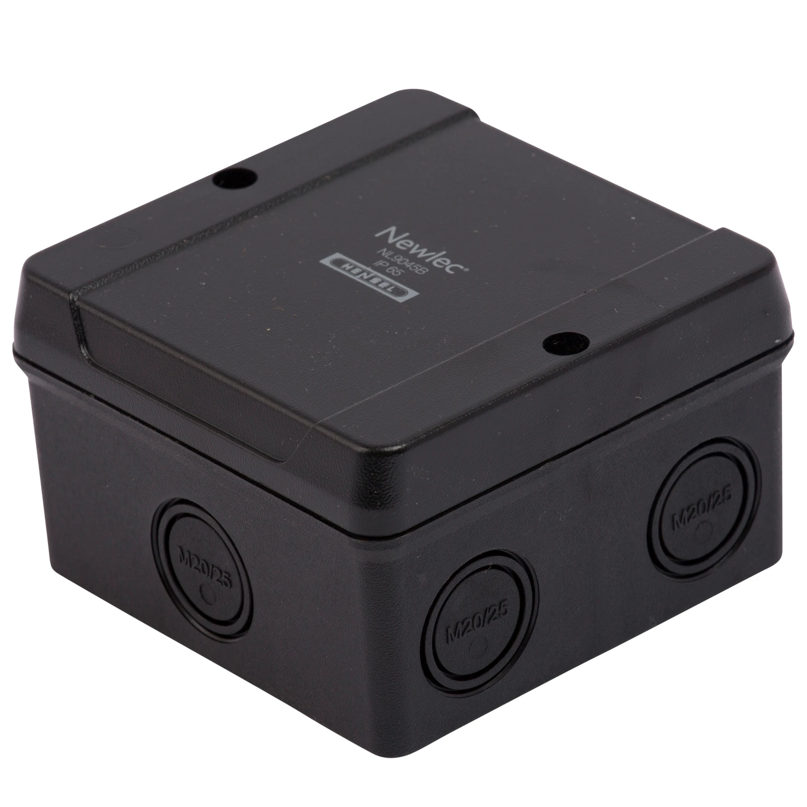 Newlec Junction Box 5 Pole 4.0mm² Terminals 98 x 98 x 58mm² IP65 Black