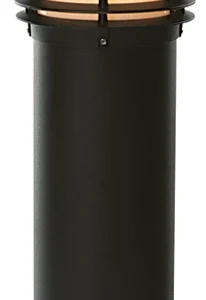 Saxby Bollard E27 Louvre IP44 60W 240V 650mm Matt Black