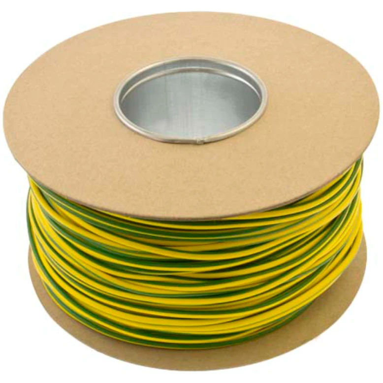 Unicrimp 100M x 4mm PVC Earth Sleeving - Green/Yellow - Image 2